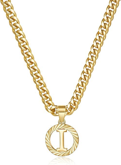 Hollow Letter Pendant Necklace