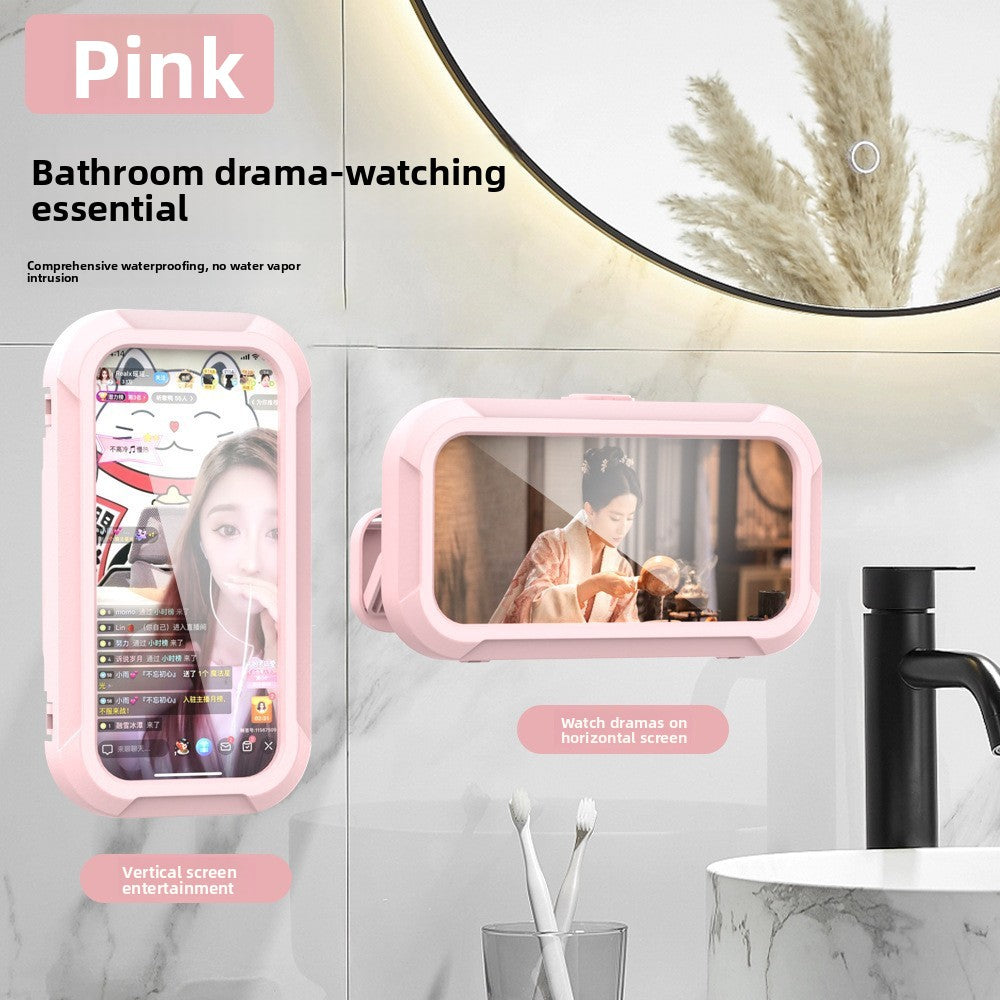 Rotatable Shower Phone Holder with Anti-Fog Protection