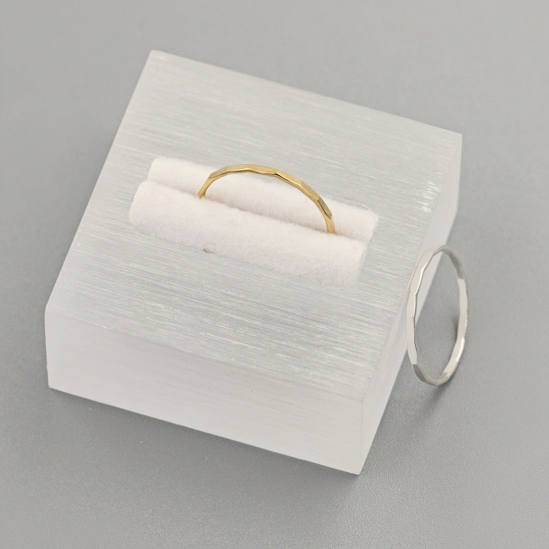 Faceted Gold Plated Ring