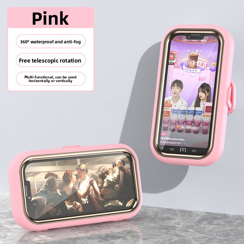 Rotatable Shower Phone Holder with Anti-Fog Protection