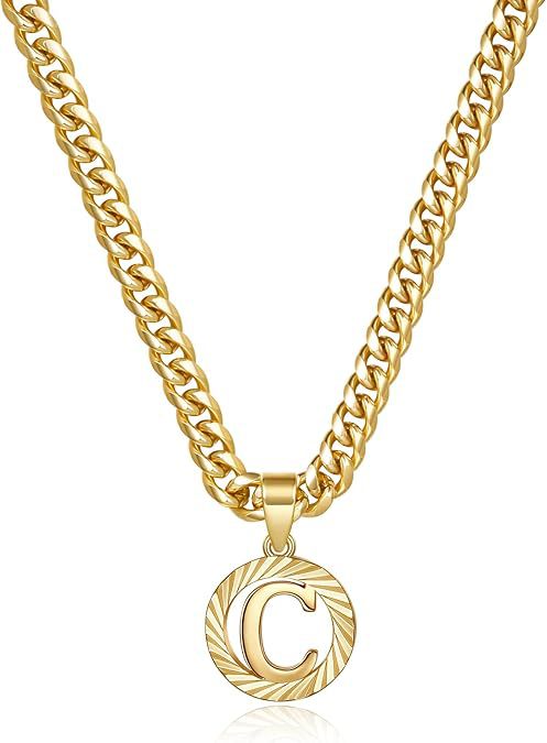 Hollow Letter Pendant Necklace