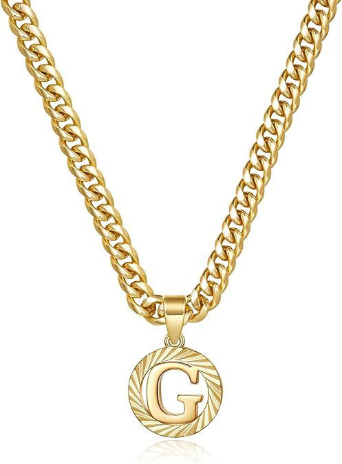 Hollow Letter Pendant Necklace