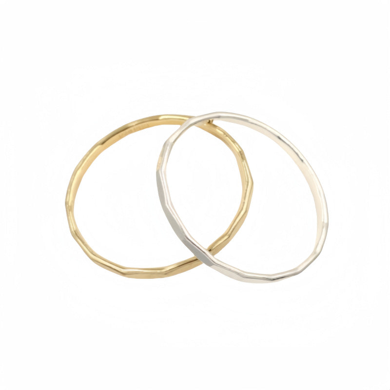 Faceted Gold Plated Ring