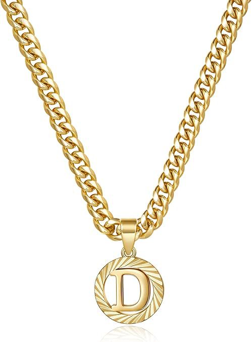 Hollow Letter Pendant Necklace
