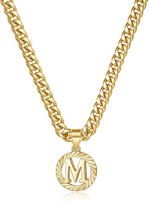 Hollow Letter Pendant Necklace