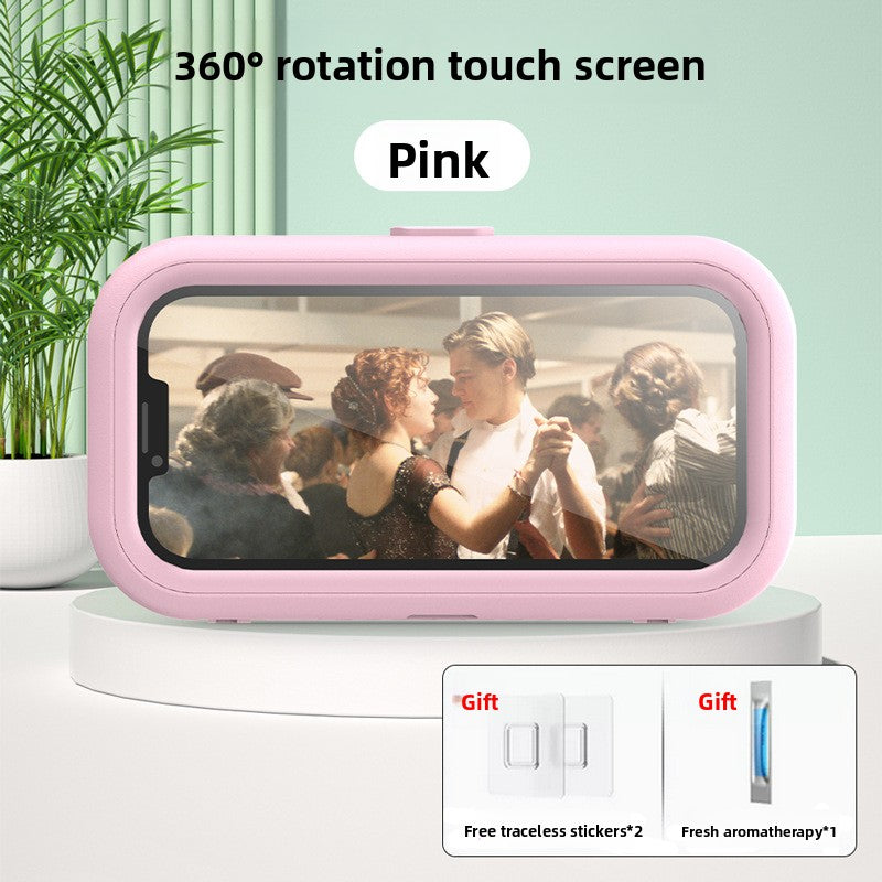 Rotatable Shower Phone Holder with Anti-Fog Protection