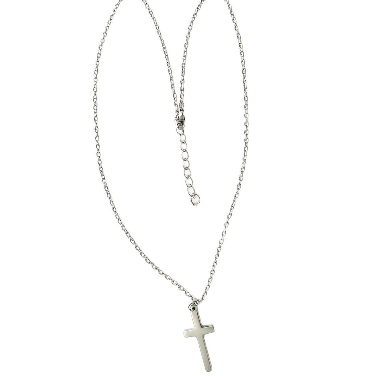 Minimalist Cross Titanium Steel Necklace