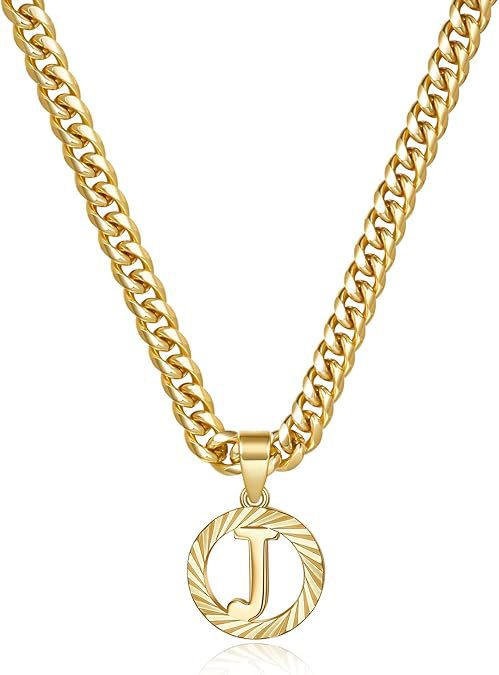 Hollow Letter Pendant Necklace